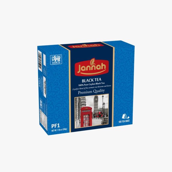 JANNAH Black Tea 100 Tea Bags 7.10oz/200g x 12