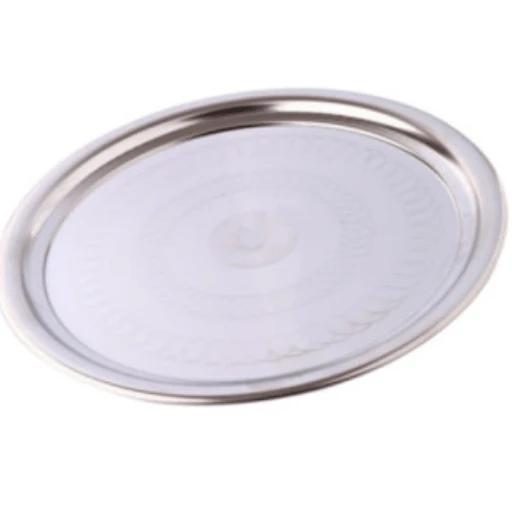 Steel King Stainless Steel Round Tray, 35cm