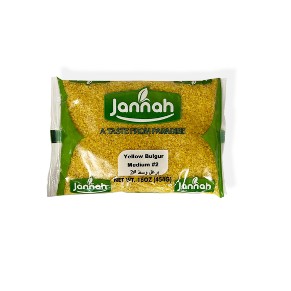 JANNAH Yellow Bulgur #2 16oz/454g x 12