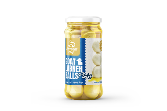 Kareem Chef Plain  Goat Labneh Balls Jar In Olive Oil 750 Gr*12