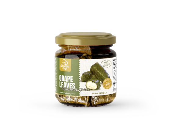 Kareem Chef Stuffed Grape Leaves With Goat Labneh In Olive Oil Jar 300 Gr*12