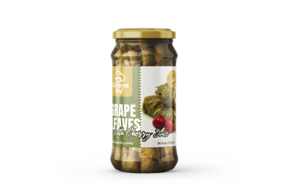 Kareem Chef Stuffed Grape Leaves Jar With Cherry In Olive Oil  750 Gr*12