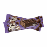 TEXO RIGHT Bubbles Wafer Dark Chocolate 40g x 12pcs x 6 ($5.48 Per Box, $0.46 Per Piece)