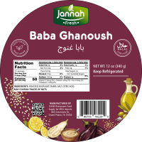 JANNAH Fresh Baba Ghanoush 12oz / 340g