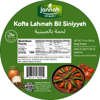 JANNAH Fresh Kofta Lahmeh Bil Siniyyeh 12oz / 340g