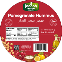 JANNAH Fresh Pomegranate Hummus 12oz / 340g