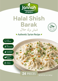 JANNAH Fresh Halal Shish Barak 24pcs 38.1oz / 1.08kg